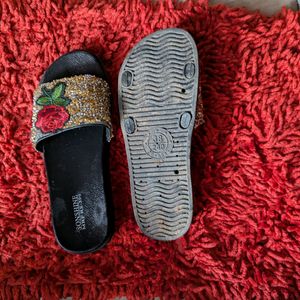 🌹Floral Patched Flip Flop