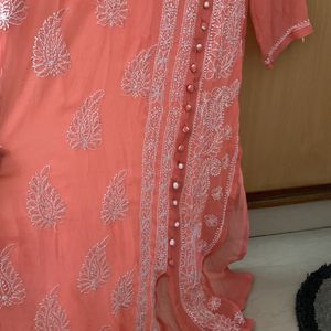 Chikankari Kurta With Inner