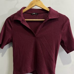 Collared Fitted T-shirt