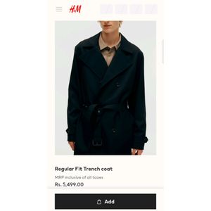 H&M Woolen Coat