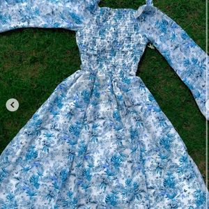 🤍🩵Cottage Core Dreamy Blue Dress🩵🤍