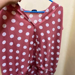 Max Polka Dot Top - Size L, Perfect condition