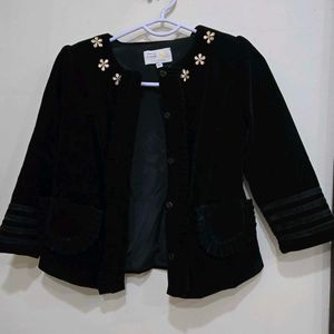 Girls Velvet Jacket 5-6 Years