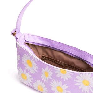 Ecoright Lilac Baguette Shoulder Bag