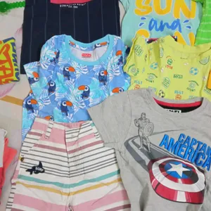 Kids Tshirt Pyjama Shorts All In 1 Pack