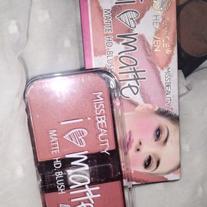 Blusher. Eyebrow Kit