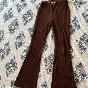 H&M Flared Bootcut Brown Bottoms