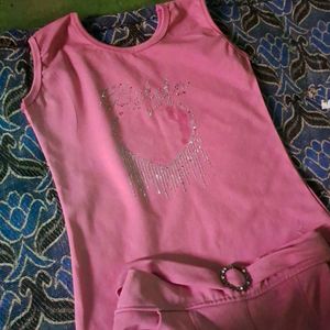 Pink Colour Girls Dress.