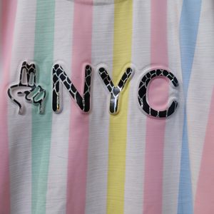 Pastel Multicolour Top For Girls