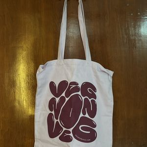 Veg Nonveg Lilac Tote Bag 💼