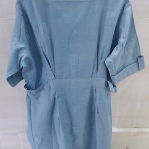 Blue Shirt Dress