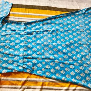 Daily Wear Sky-blue Kurti