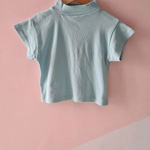 Crew Neck Ribbed Top