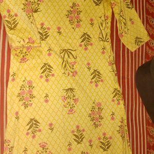 Avasa Yellow Kurtha