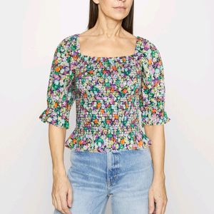 Gap Floral Smocked Top