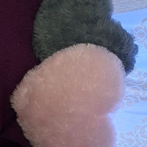 2 Heart Pillow Cushions