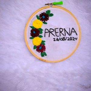 customized your name hoop