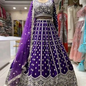 Purple Lehenga Choli Set