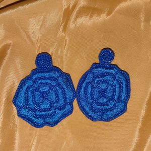 (NEW)Beaded Floral Earrings