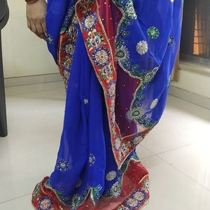 Blue Colour Saree