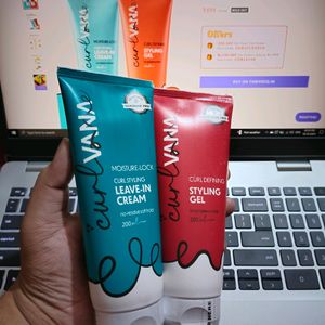 Curlvana Hair Cream And Hair Gel Combo (Seal Packed)