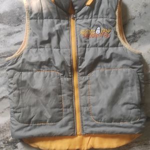 Boys Half Jacket with Detachable Hood