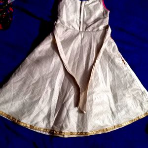 Multi Colour Traditional  Dress For Girls 8-10