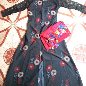 Frock Style Kurti With Dupatta