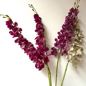 4 Artificial Orchid Flowers Combo