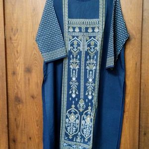 Women Blue Kurta In 4XL