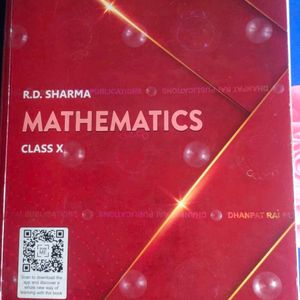 RD SHARMA Mathematics Class 10th With mcqs Book