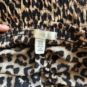 H&M Leopard Print Crop Top