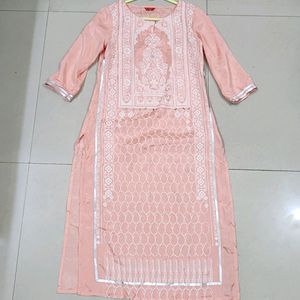 Peach Shine W Festive Kurta