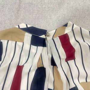 Multicolour Stripped Korean Top