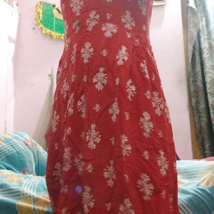 Red And White Kurti