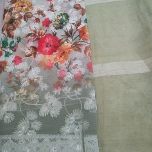 New Chiffon Saree Not Used 4 Colour