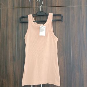 H&M LINEN BLEND TANK TOP