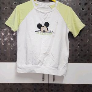 Cute Crop T Shirt For Girls