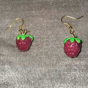 Raspberry Earrings