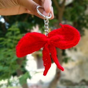 Bow Crochet Keychain ❤