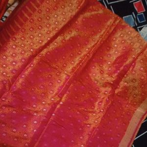 Beautiful Festive New Saree With Stitched Blouse