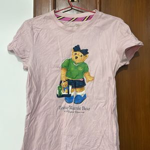 peach teddy t-shirt