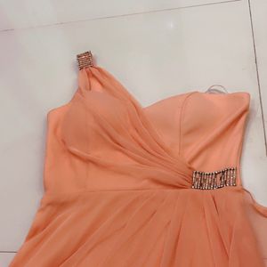 Peach Color Designer Dress