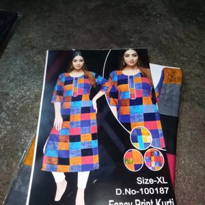 New Cotton Fabric Kurti For Women's