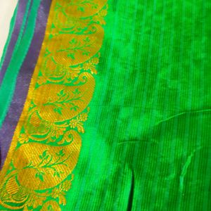 Elegant Green Polysilk Saree - Limited Offer!