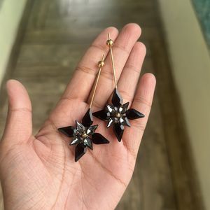 Black Crystal Earrings