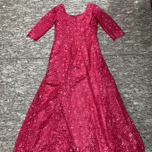 Beautiful And Elegant Pink Party Wear Gown