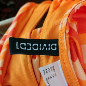 Orange Printed Dresses (Women's)