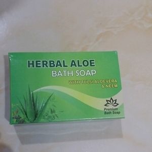 New Herbal Aloe Soap For Bath And Pimple