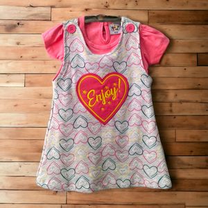 Baby Girls Dungaree Frock Sets